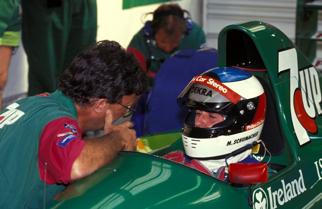 Eddie Jordan und Michael Schumacher.