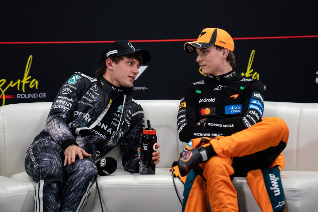 Kimi Antonelli und Oscar Piastri.