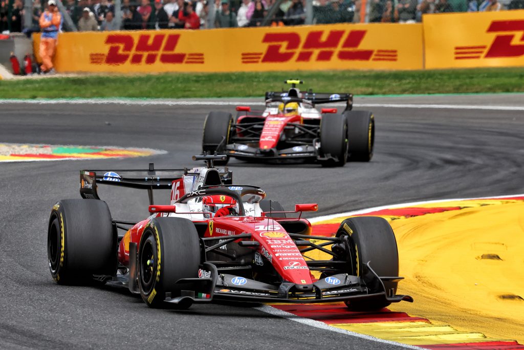 Beide Ferrari-Autos in Spa