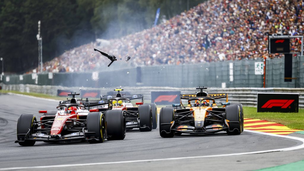 Kollision zwischen Piastri und Leclerc in Spa