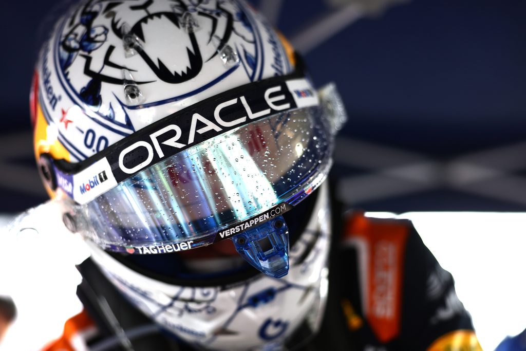 Max Verstappen mit seinem besonderen Helm für Zandvoort