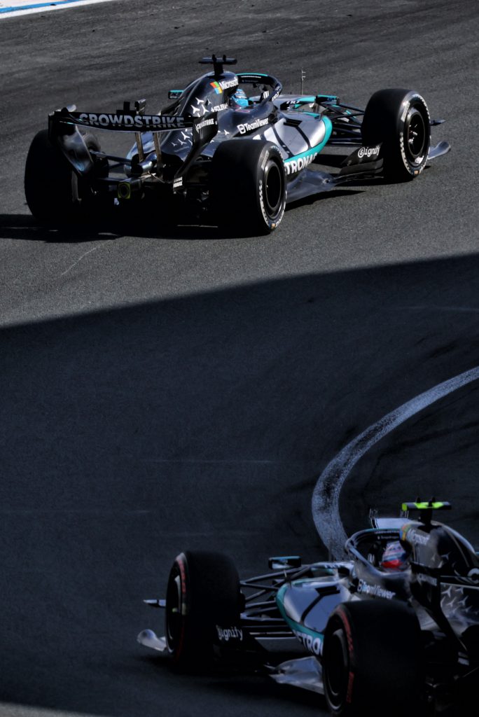 George Russell und Kimi Antonelli