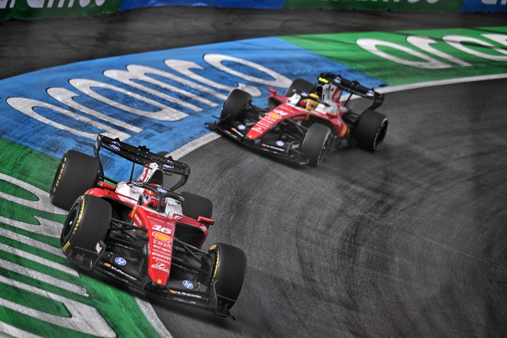 Charles Leclerc und Lewis Hamilton in Zandvoort