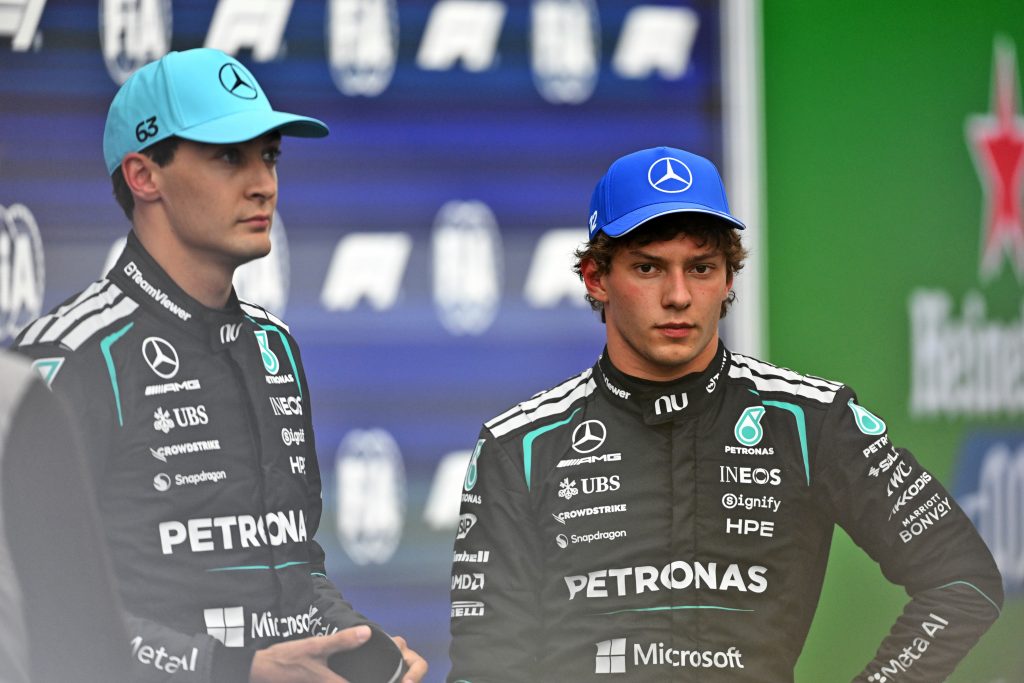 George Russell und Kimi Antonelli