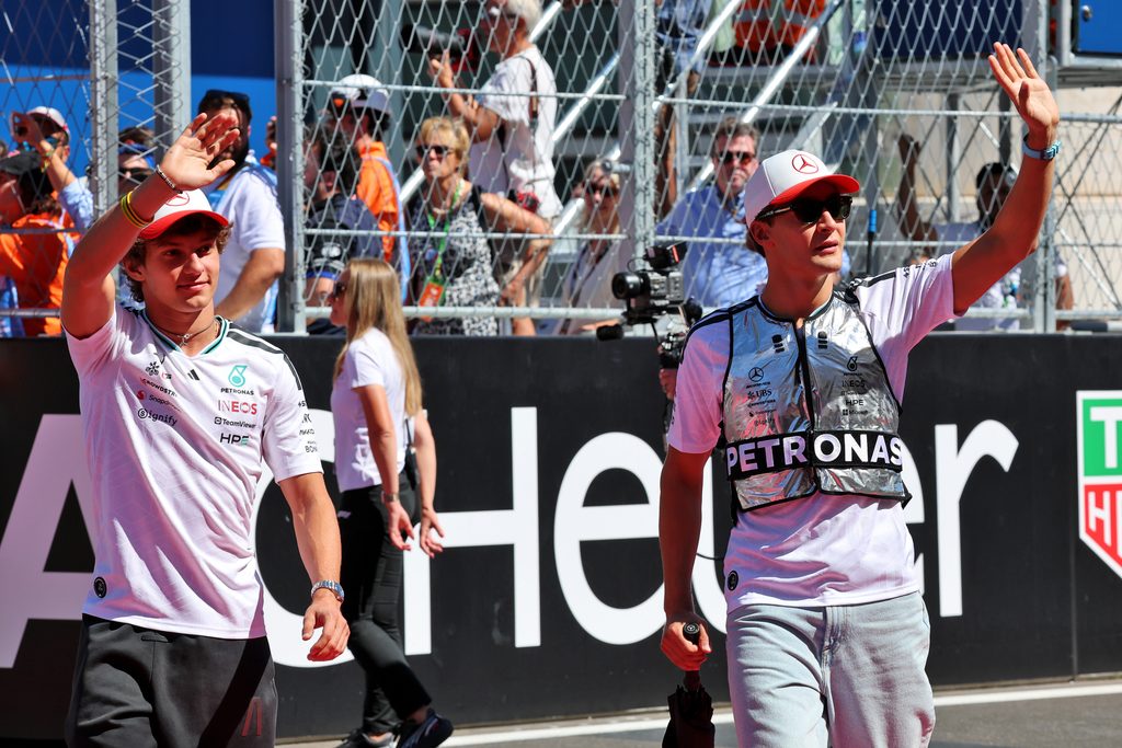 George Russell und Kimi Antonelli